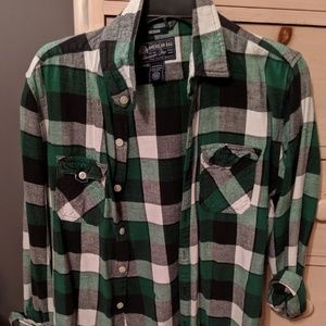 Plaid button down